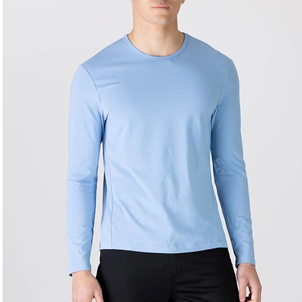Aetos Baseball Long Sleeve Crew‎ Neck Tee Blue XL NWT in packaging